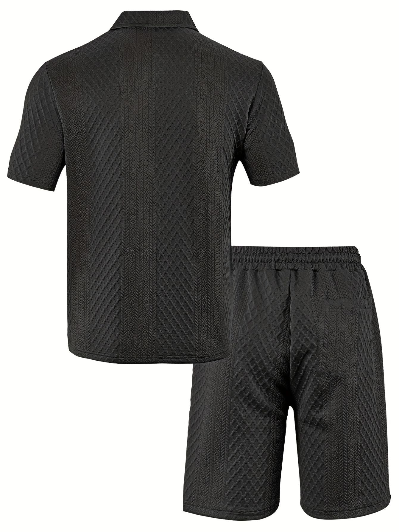Heren Zomer Polo Shirt en Shorts Set Lisa Rose