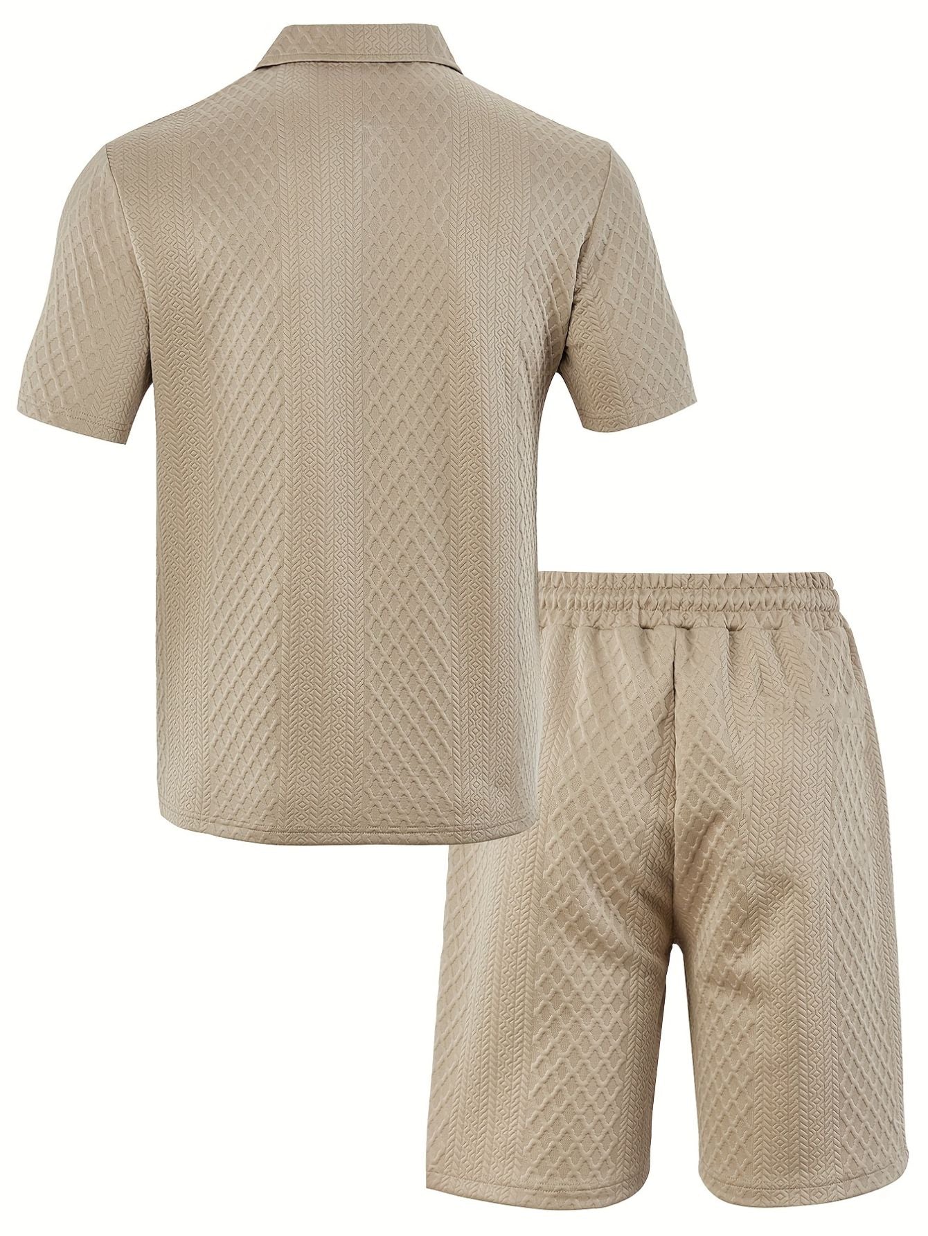 Heren Zomer Polo Shirt en Shorts Set Lisa Rose