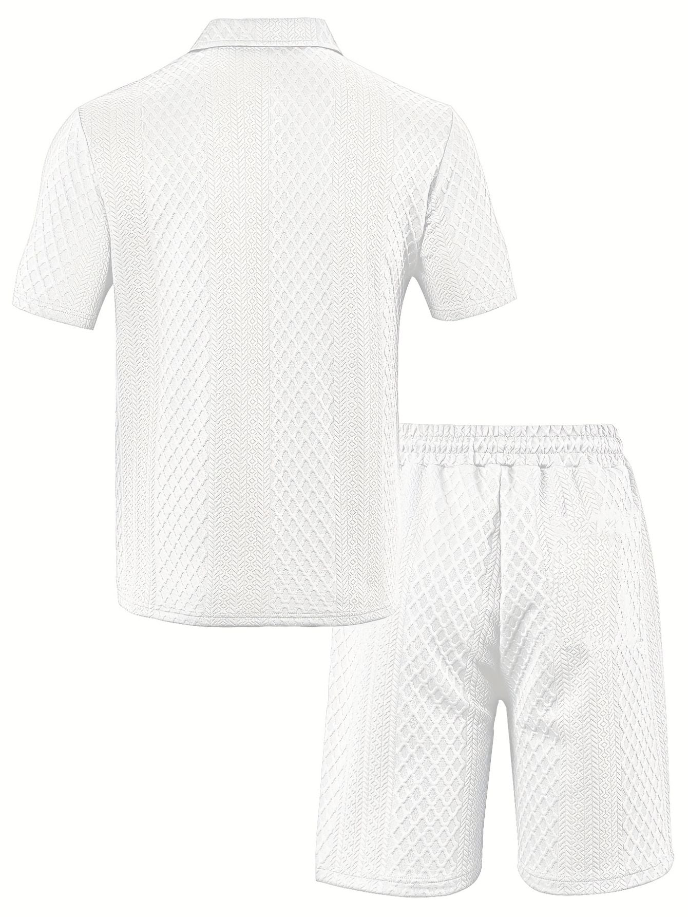 Heren Zomer Polo Shirt en Shorts Set Lisa Rose