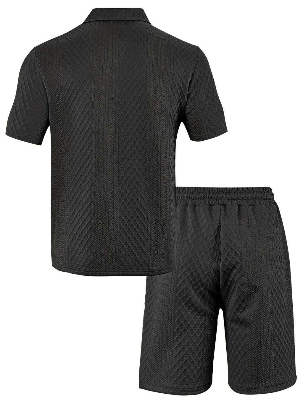 Heren Zomer Polo Shirt en Shorts Set Lisa Rose