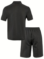 Heren Zomer Polo Shirt en Shorts Set Lisa Rose
