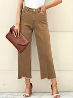 Dames Rechte Jeans met onafgewerkte zoom Lisa Rose