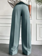 Wijde Hoge Taille Broek Lisa Rose