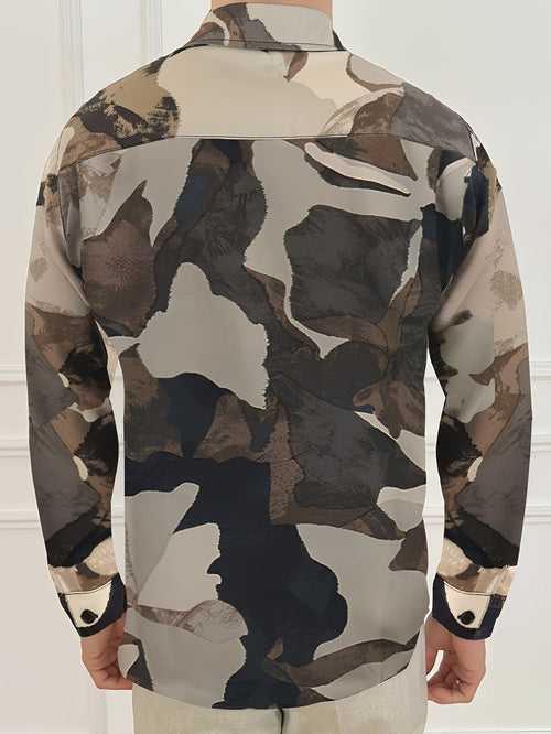 Blouse met Lange Mouwen en Kleurvlakken Lisa Rose