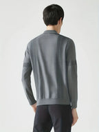 Gebreid V-Halsvest met Zakken Lisa Rose