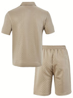 Heren Zomer Polo Shirt en Shorts Set Lisa Rose